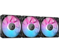 Icue Link Rx120 Rgb 120Mm Ventilateurs Pwm Avec Hub Système Icue Link-Roulement À Dôme Magnétique-Triple Pack-Noir