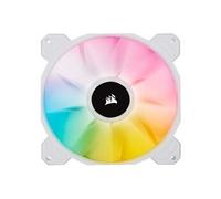 Corsair Ventilateur iCUE SP140 RGB ELITE 140 mm PWM AirGuide 8 LED RGB 18 dBA Blanc