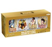 ICUP Elvis Portraits Lot de 4 verres à bière