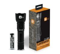 icuserver ICU CLOM LUMINATOR - Lampe de poche LED, avec fonction de powerbank pour l'extérieur, lampe de poche étanche, incl. batterie CellPower Black 18650