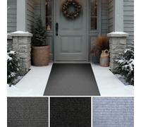iCustomRug Spartan Weather Warrior Duty Utilitaire d'intérieur/extérieur nervuré en 0,9 m, 1,2 m, 1,8 m de largeur, 70 tailles personnalisées avec envers en caoutchouc antidérapant naturel, 0,9 x 3 m,
