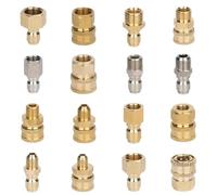 ICXLPMC 1/4" 3/8" 1/2" High Pressure Washer Quick Connector Quick Release Fitting Power Washer Fast Connection Quick Coupler(1l2 Male-G(Brass))