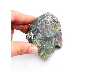ICXLPMC 1 pièce de 60 à 200 g de labradorite brute colorée brute minérale Flash Minéraux Cadeau Pierres de cristal adaptées pour la maison QINTINYIN Home Collections (taille : 150-200 g)