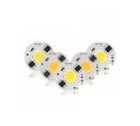 ICXLPMC 10pcs/lot 3W 5W 7W 9W LED COB Chip Lamp 220V Smart IC No Need Driver LED Bulb for Flood Light Spotlight Cold/Warm White Lighting(Warm White,220V_5W)