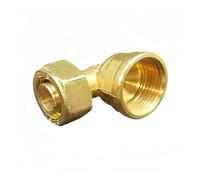 ICXLPMC 1PC 2025 Aluminum Pipe Brass Elbow to 1" BSP Female Thread Water Pipe Coupling