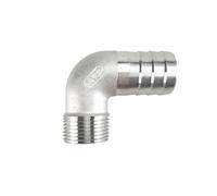 ICXLPMC 1PC 304 Stainless Steel Outer wire Bend Hose joint/90 Degree Outer wire Bend Hose 1" BSP Male Elbow x 32mm