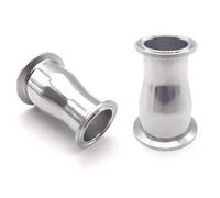 ICXLPMC 1pc OD76mm x OD63mm 304 Stainless Steel Grade Tri Clamp Reducer Ferrule 1.5-4" Pipe Fittings