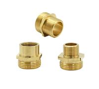 ICXLPMC 1pcs Brass G1/2 G3/4 Male Female to M30 Thread Connector Reducing Copper Fittings for Cleaning Machine Kitchen Bathroom(B)