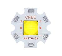 ICXLPMC 1pcs LED CREE Beads DC12V 6V Flashligh Lamp XHP50 XHP70 Copper Beads 18W Or30W LED Emitter 20mm Copper PCB Coolwhite(6V 18W XHP50.2)