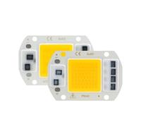 ICXLPMC 2pcs 110V 220V LED Chip 10W 20W 30W 50W COB Chip No Need Driver LED Lamp Beads for Flood Light Spotlight Lampada DIY Lighting(10W,220V_Cool White)