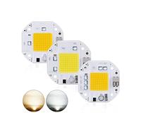 ICXLPMC 3-Pack, LED COB Chip Floodlight 100W/70W/50W AC110V Welding Lamp Smart IC No Need Driver Spotlight Household Bulbs(Warm White,70W)