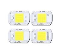 ICXLPMC 4pcs LED Bulb COB Chip 50W 30W 20W 10W Beads 220-240V No Need Driver for Outdoor Indoor FloodLight Backlight Led Module CoolWhite(Coldwhite 6500K,30W 220V 60X40mm)