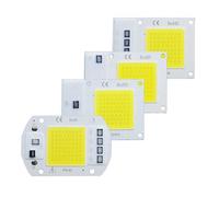 ICXLPMC 4pcs LED Chip 10W 20W 30W 50W COB Chip LED Lamp 220V 240V No Need Driver for Flood Light Spotlight Lampada DIY Lighting(Warm White,220V_10W)