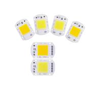 ICXLPMC 6PCS LED Chip AC 220V F6040 20W/30W/50W COB Lamp Bead Smart IC No Need Driver Outdoor Focus Spotlight Garden DIY Chip Lamp(6PCS 20W White)
