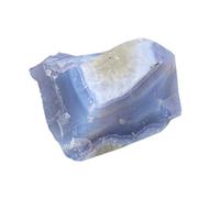 ICXLPMC Blue Lace Agate Raw Stones Rough Gemstone Unpolished Crystal Spiritual for Home Decor, Aromatherapy, Aquarium & DIY Crafts,250~300g