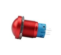 ICXLPMC Emergency Stop Switch 16mm 19mm 22mm Metal Push Button Switch Oxidation Color Self-Locking Self-Reset Mushroom Head Waterproof Switch 4A NO+NC(19mm,Momentary)