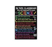 ICXLPMC Middle School Classroom Decor Bundle, In This Science Class with Periodic Table & Scientists, Colorful Posters(Unframed,16x24inch(40x60cm))