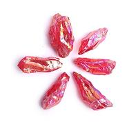 ICXLPMC QINTINYIN Home Collections - 50 g/100 g - Cristal creux brut - Minerai de cristal naturel - Ornement à point unique - Pendentif DIY - Belle pierre de cristal naturel