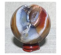 ICXLPMC QINTINYIN Home Collections Pierres précieuses et cristaux 250-300 g en cristal de cornaline naturelle Gmestone Boule de géode Feng Shui Agate Décoration de chambre