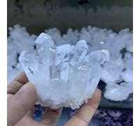 ICXLPMC QINTINYIN Lot de 1 grappe de cristal naturel de quartz brut blanc ReikiStones Décoration de la maison Pierres de cristaux Ra Collection pour la maison (taille : 200-300 g)