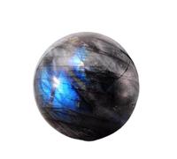 ICXLPMC Quartz Labradorite Crystal Ball Decorative Spheres Polished Moonstone Stone Crafts for Home Wedding Party Room Office Decoration,100mm