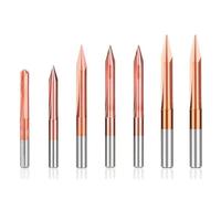 ICXLPMC Shape 3.175mm Shank 20,30,45,60,90 Degrees 2 Flute Engraving Bit Router Bit Carving Bit 1Pcs(60Dx0.2) ICXLPMC