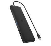 ICY BOX Station d'accueil USB-C (11-en-1) avec 2X HDMI & 1x DP, Docking Station USB-C pour Ordinateur Portable (Gigabit Ethernet, 4 Ports USB 3.0, PD 100W), IB-DK2116-C