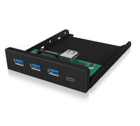 ICY BOX 60432 Hub USB 4 ports USB-A USB 3.1 Gen1 5 GBit/s noir IB-HUB1418-i3