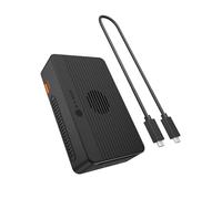 ICY Box boîtier Raid Thunderbolt 40 Gbit/s, Station d’Accueil, SSD M.2 NVMe Double, Thunderbolt 3, USB4, 8K USB-C, 4K HDMI, USB-A, Ventilateur Actif, IB-RD2818DK-40G, Heart Raid 2818