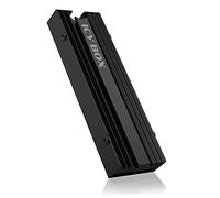 ICY BOX Dissipateur thermique M.2 pour PS5, Convient pour SSD M.2 (2280), Hauteur 10mm, 3X pad thermique, Noir, IB-M2HS-PS5
