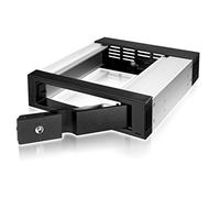 ICY BOX Échangeur pour 1 Disque Dur SATA 3,5" (8,9 cm) pour 1 Baie de 5,25", SATA III, verrouillable, EasySwap, en Aluminium, IB-158SSK-B