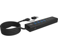 ICY BOX Hub ib-hub1737-c3 Hub 7 ports usb 3.2 gen 1, 3x usb type-c., 4x usb type-a (IB-HUB1737-C3)