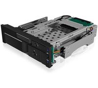 ICY BOX IB-173SSK, ICY BOX 2fach Wechselrahmen für SATA/SAS, 1x 2,5 + 1x 3,5 SATA HDD Cadre de montage pour disque dur 5.25