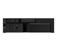 Icy Box IB-173SSK We-Ra. IcyBox 1x2,5"+1x3,5" SATA/SAS=>2xSATA Host 5,25"