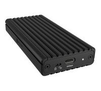 ICY Box Boîtier pour SSD M.2 NVMe (USB 3.2 Gen 2x2, 20 Gbit/s, sans Outil, disjoncteur d'écriture, Aluminium avec Refroidissement, indicateur LED) IB-1917M-C32a