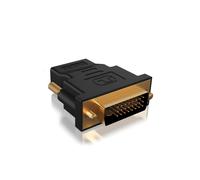 ICY BOX IB-AC552 Adaptateur DVI-D Mâle vers HDMI Type A Femelle, 3840x2160 60Hz, DVI Dual-Link, Plug & Play, 40x47x15mm, 30g