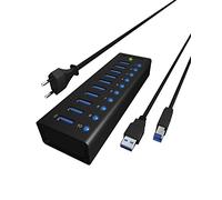 ICY BOX IB-AC6110 USB 3.2 Gen 1 (3.1 Gen 1) Hub USB Micro-B 5000 Mbit/s Noir