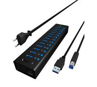ICY BOX IB-AC6113 Hub USB 13 ports USB-A USB 3.0 5 GBit/s noir IB-AC6113