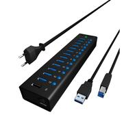 ICY BOX IB-AC6113 Hub USB 13 ports USB-A USB 3.0 5 GBit/s noir IB-AC6113