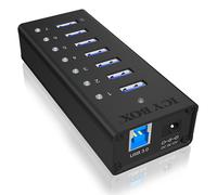 ICY BOX IB-AC618 USB 3.2 Gen 1 (3.1 Gen 1) Type-B 5000 Mbit/s Noir