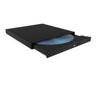 ICY Box IB-AC640-C3 Boîtier Externe de 5,25 Pouces pour lecteurs Blu-Ray et DVD Ultra Fins (jusqu'à 9,5 mm de Hauteur), USB-A et USB-C, USB 3.0 pour graveur DVD, Aluminium, IB-AC640-C3