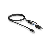 ICY BOX IB-CB034 câble USB USB 3.2 Gen 2 (3.1 Gen 2) 1 m USB C USB A Noir