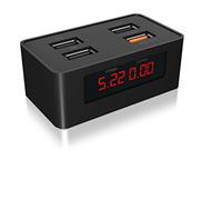 Icy Box IB-CH403 Chargeur USB Noir
