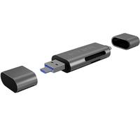 ICY BOX IB-CR200-C, SD/microSD USB 2.0 Card Reader mit Type-C® & -A und Micro-B Anschlüs Clé USB USB-C® USB 2.0 anthracite (mat)