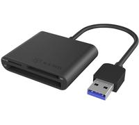 ICY BOX IB-CR301-U3 Externer Multi Card Reader (CF, SD, Micro SD) mit USB 3.0 Hostanschl Hub / lecteur de carte mémoire externe USB 3.0 noir