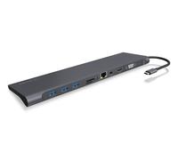 ICY BOX IB-DK2102-C Avec fil USB 3.2 Gen 1 (3.1 Gen 1) Type-C Anthracite, Noir