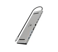 ICY BOX IB-DK2106a-CPD Dock USB-C 3.2 Gen 1, 4K HDMI/VGA, GbE, Lecteur Cartes SD/MicroSD, USB-A/C, Power Delivery 100W