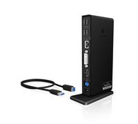 Station d'accueil USB-C 3.0 Icy Box IB-DK2241AC avec alimentation (Noir)