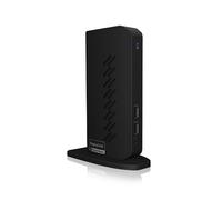 ICY BOX Station d'accueil USB-C (11-en-1) avec 2x HDMI & 2x DP, Docking Station USB-C pour Ordinateur Portable (Gigabit Ethernet, 6 Ports USB 3.0), DisplayLink, IB-DK2252AC