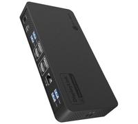 ICY BOX IB-DK2255AC Avec fil USB 3.2 Gen 2 (3.1 Gen 2) Type-C Noir